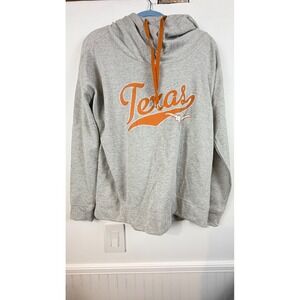 Longhorn Apparel Texas Longhorns Metallic Gray Cowl Neck Hoodie XL RN133792